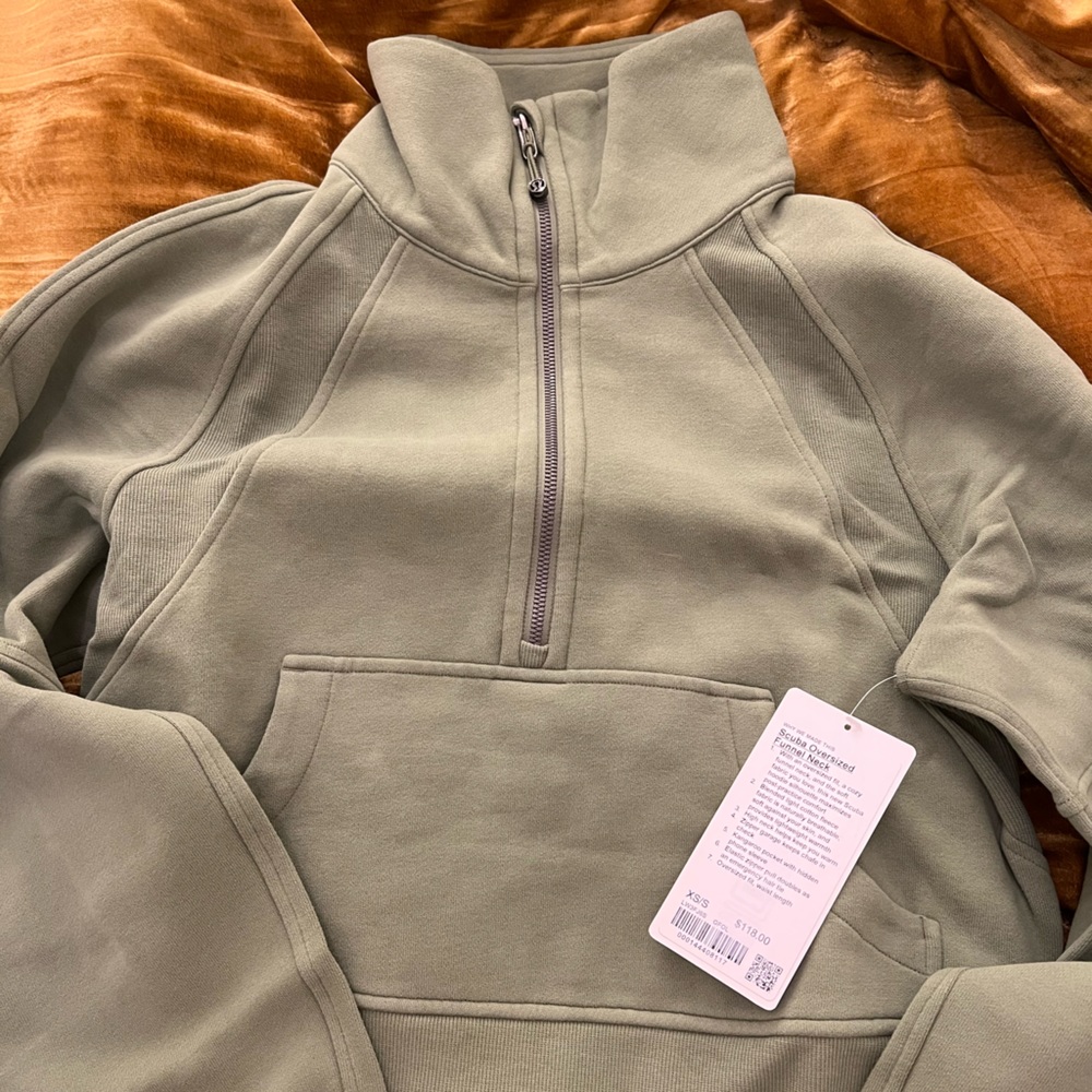 Lululemon Scuba Oversized Funnel Neck Half-Zip